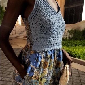 Crochet Floral Jumpsuit